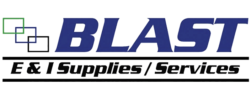 Blast Industrial Services logo with tagline “Supplies / Services”